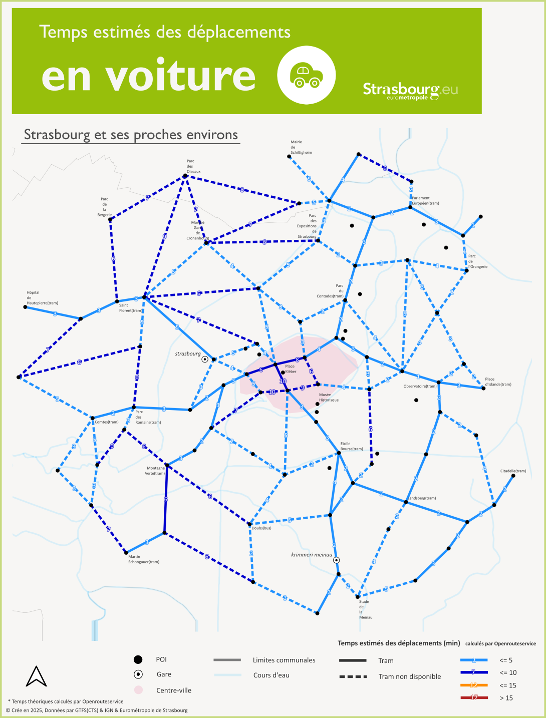 Carte voiture Strasbourg et environs